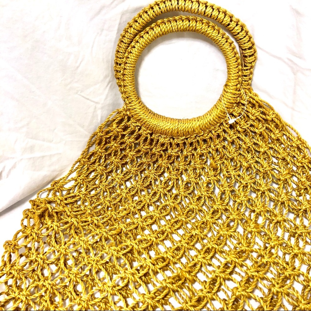 Women NWOT Macrame shopping sack - Picture 4 of 5